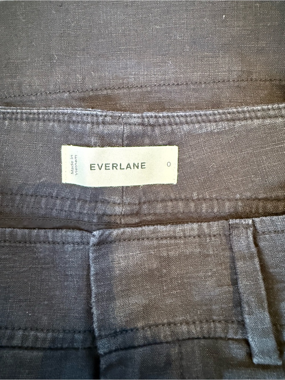 Everlane Way High Drape Wide Leg 100% Linen Trousers - Picture 5 of 7